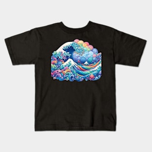 Rainbow Great Wave Kids T-Shirt